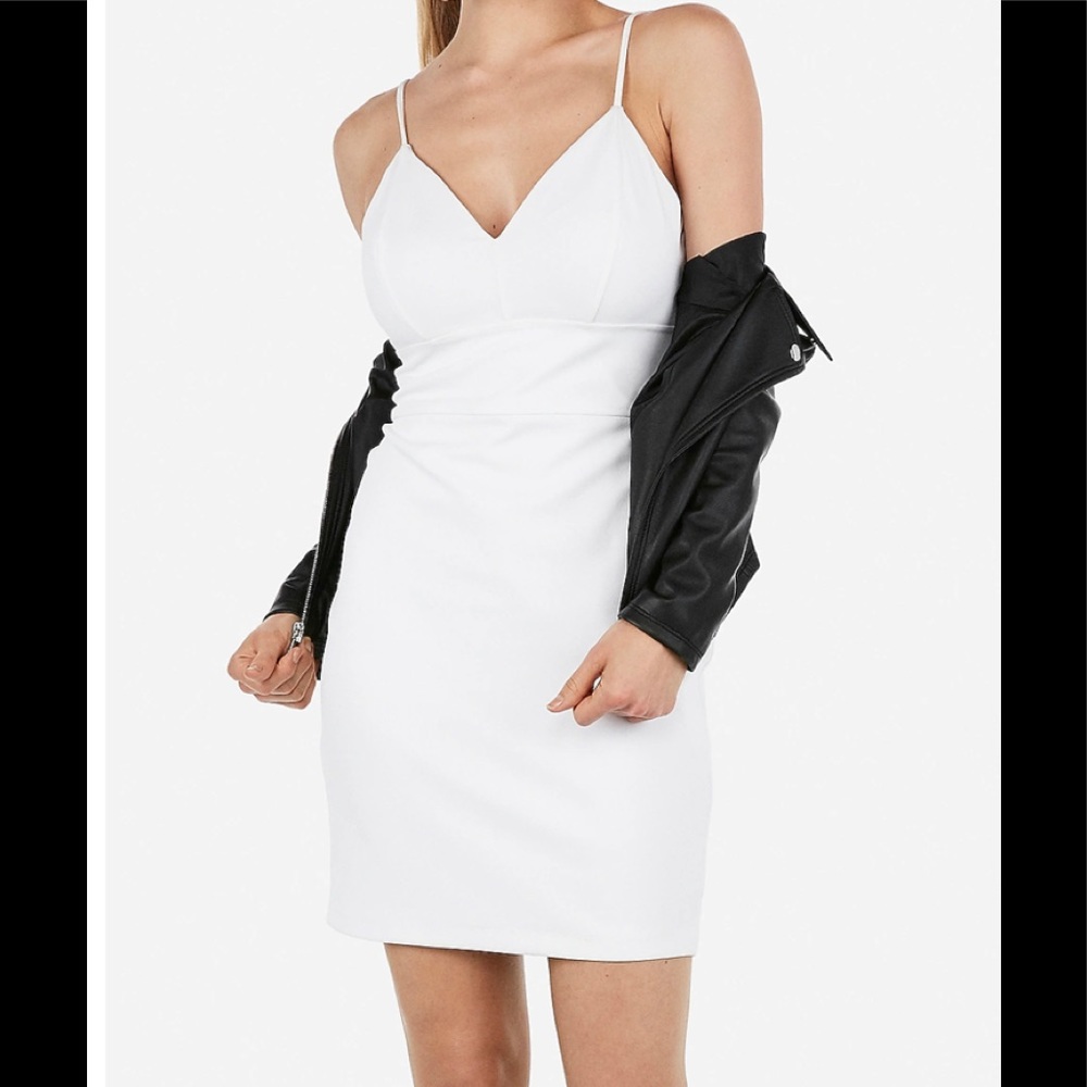NWT EXPRESS white dress